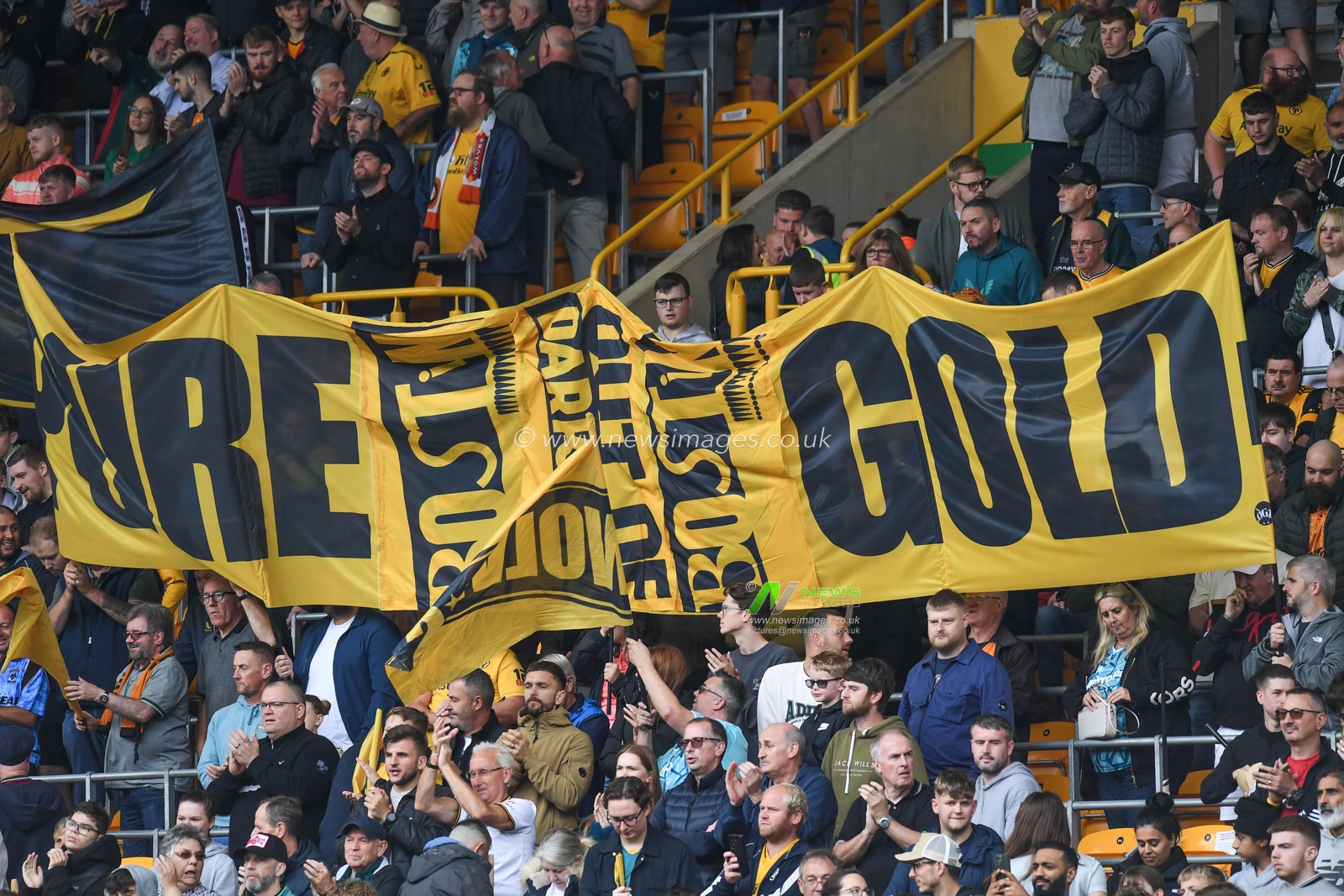 General view of Molineux Stadium, Home of Wolverhampton Wanderers during the Premier League match Wolverhampton Wanderers vs Liverpool at Molineux, Wolverhampton, United Kingdom, 16th September 2023

(Photo by Mike Jones/News Images)