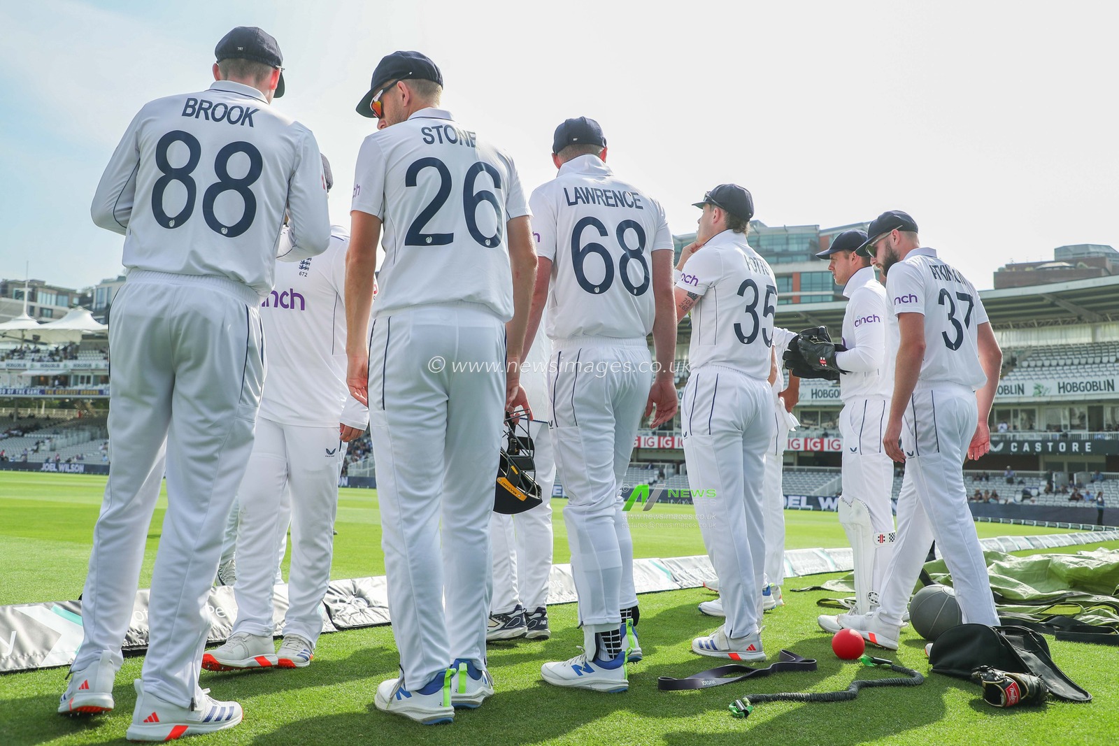 England walk out of the pavilion prior to the England v Sri Lanka 2nd Rothesay Test Match Day 4 at Lords, London, United Kingdom, 1st September 2024

(Photo by Izzy Poles/News Images)