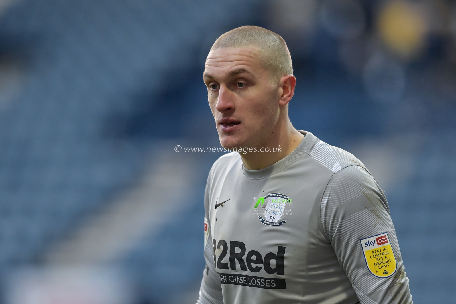 Daniel Iversen #22 of Preston North End in action during the game