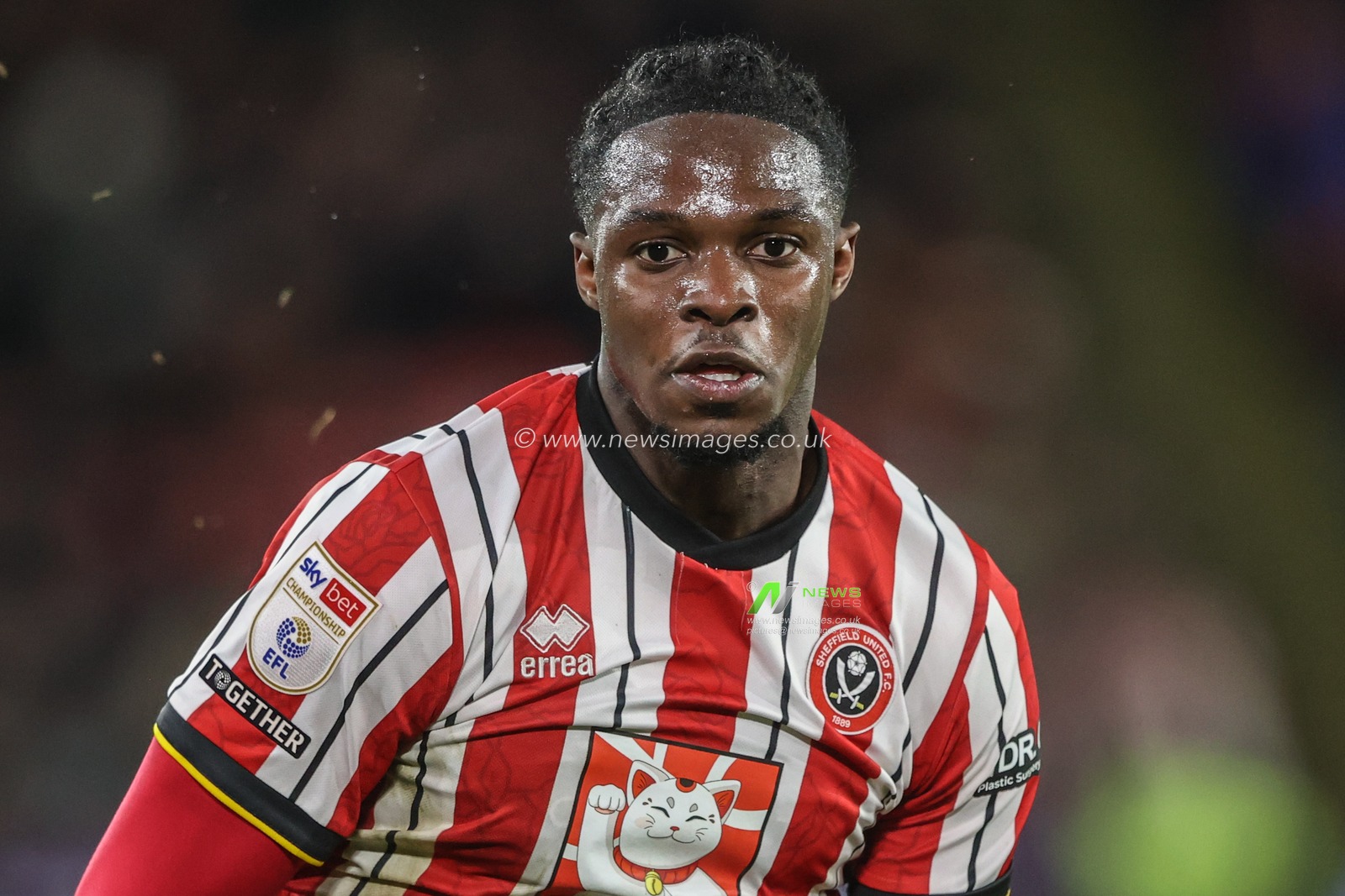 Femi Seriki of Sheffield United during the Sky Bet Championship match Sheffield United vs Bristol City at Bramall Lane, Sheffield, United Kingdom, 11th March 2025

(Photo by Alfie Cosgrove/News Images)