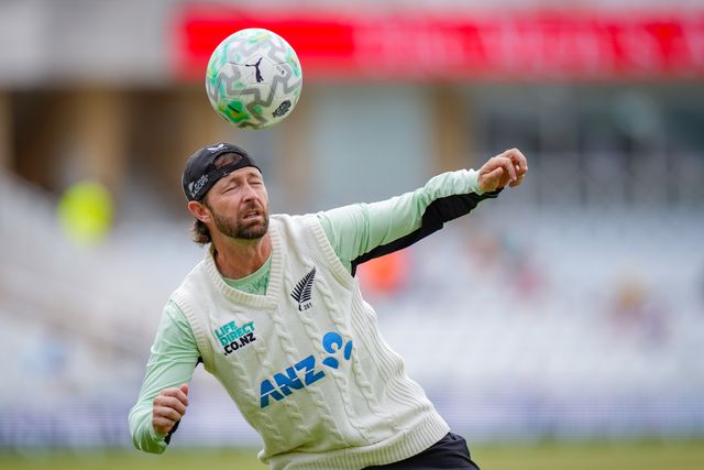 Devon Conway of New Zealand in the pre-game warm up session during the 3rd Rothesay Test Match Day 5 match England vs New Zealand at Trent Bridge, Nottingham, United Kingdom on 29 June 2026

(Photo by Maynard Manyowa/News Images)