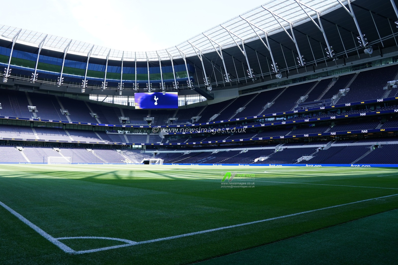 General view of the Tottenham Hotspur stadium ahead of the pre-season friendly match Tottenham Hotspur vs Hoffenheim at Tottenham Hotspur Stadium, London, United Kingdom on 15 August 2026

(Photo by Harvey Murphy/News Images)