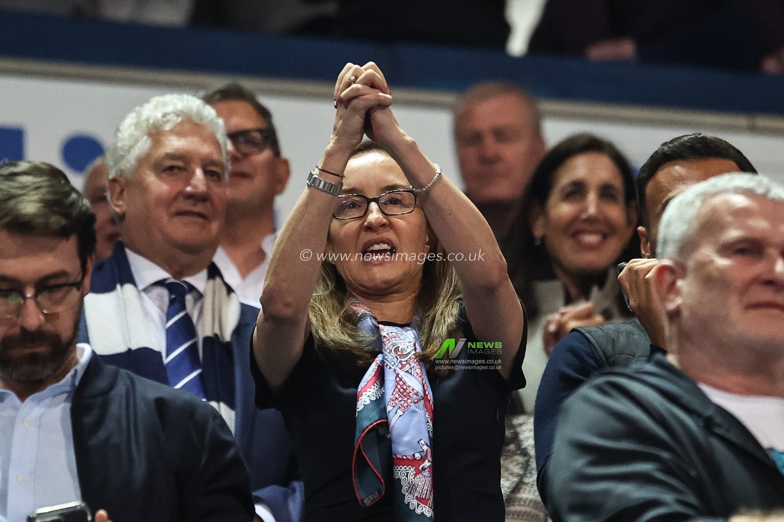 Bolton Wonderers chairman Sharon Brittan applauds the fans as they chant her name during the Sky Bet League 1 Play-offs Semi-final second leg match Bolton Wanderers vs Barnsley at Toughsheet Community Stadium, Bolton, United Kingdom, 7th May 2024

(Photo by Mark Cosgrove/News Images)