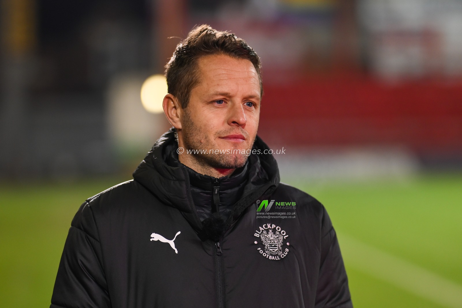 Matthew Blinkhorn Manager of Blackpool during the FA Youth Cup U18â€™s match Crewe Alexandra vs Blackpool at The Mornflake Stadium, Crewe, United Kingdom, 27th November 2024

(Photo by Craig Thomas/News Images)