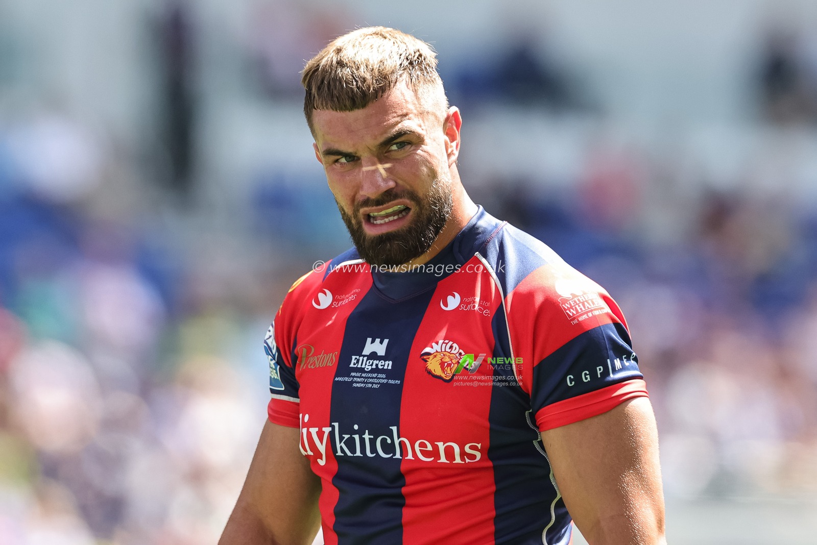 Mike McMeeken of Wakefield Trinity during the Betfred Super League Magic Weekend match Wakefield Trinity vs Castleford Tigers at Hill Dickinson Stadium, Liverpool, United Kingdom on 05 July 2026

(Photo by Mark Cosgrove/News Images)