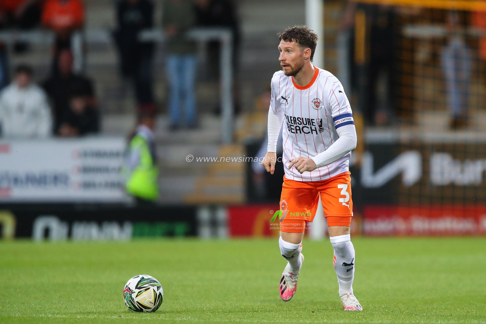 James Husband of Blackpool during the Carabao Cup match Burton Albion vs Blackpool at Pirelli Stadium, Burton upon Trent, United Kingdom, 13th August 2024

(Photo by Gareth Evans/News Images)