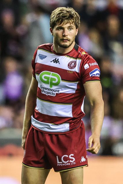 Ethan Havard of Wigan Warriors during the Betfred Super League Round 26 match Wigan Warriors vs Castleford Tigers at The Brick Community Stadium, Wigan, United Kingdom, 12th September 2025

(Photo by Alfie Cosgrove/News Images)