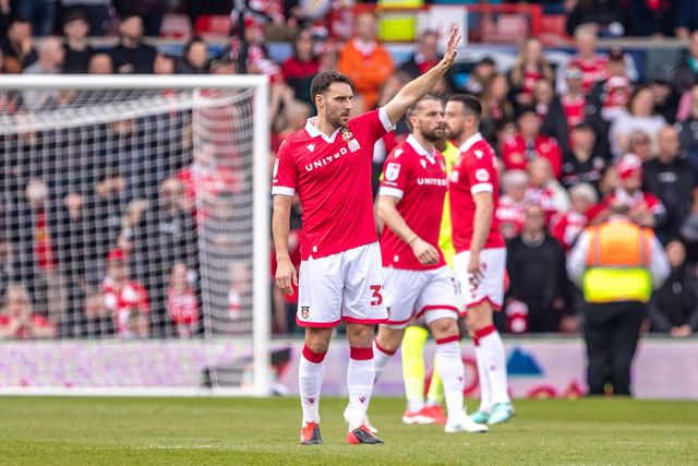Wrexham's Matty James during the Sky Bet League 1 match Wrexham vs Stockport County at SToK Cae Ras, Wrexham, United Kingdom, 22nd March 2025

(Photo by Nik Mesney/News Images)