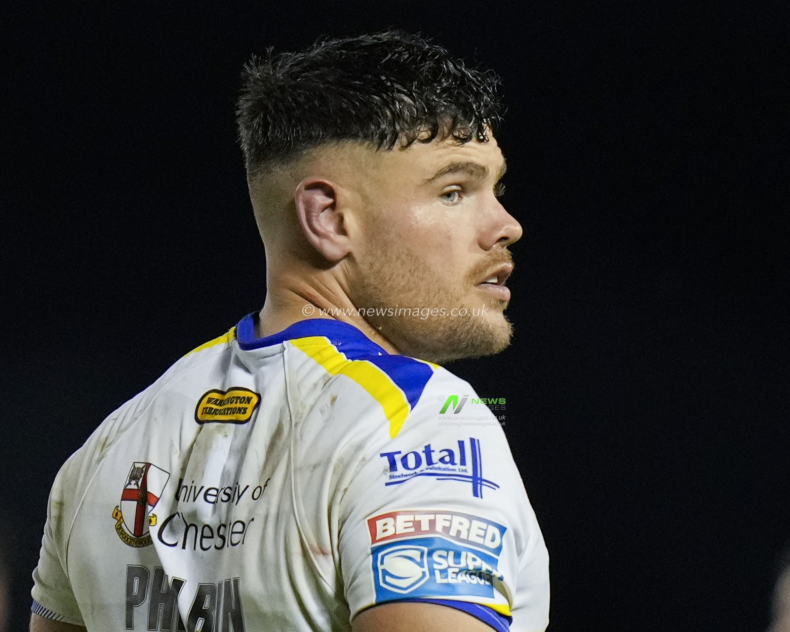 Joe Philbin #15 of Warrington Wolves during the Betfred Super LeagueRound 12 match Warrington Wolves vs Hull KR at Halliwell Jones Stadium, Warrington, United Kingdom, 12th May 2023

(Photo by Steve Flynn/News Images)