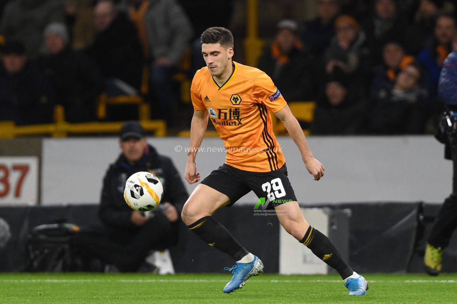 12th December 2019, Molineux, Wolverhampton, England; UEFA Europa League, Wolverhampton Wanderers v Besiktas : Ruben Vinagre (29) of Wolverhampton Wanderers in action during the game

Credit: Richard Long/News Images
