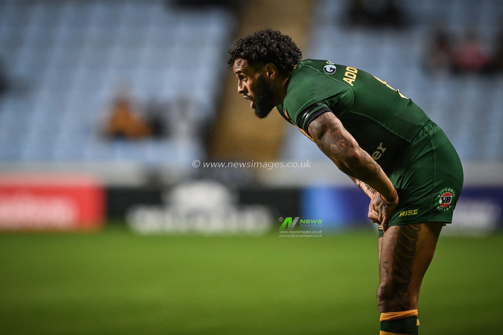 Josh Addo-Carr of Australia during the Rugby League World Cup 2021 match Australia vs Scotland at Coventry Building Society Arena, Coventry, United Kingdom, 21st October 2022

(Photo by Craig Thomas/News Images)