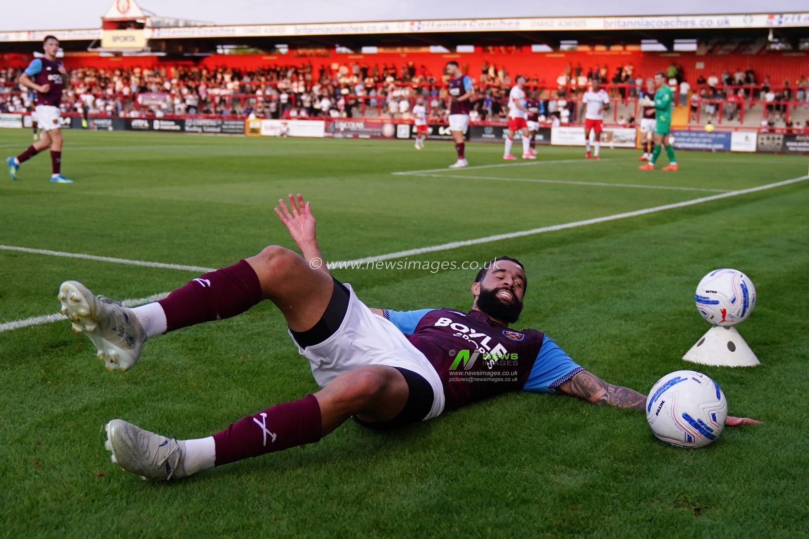 Pablo of West Ham United during the pre-season friendly match Stevenage vs West Ham United at Lamex Stadium, Stevenage, United Kingdom on 22 July 2026

(Photo by Harvey Murphy/News Images)