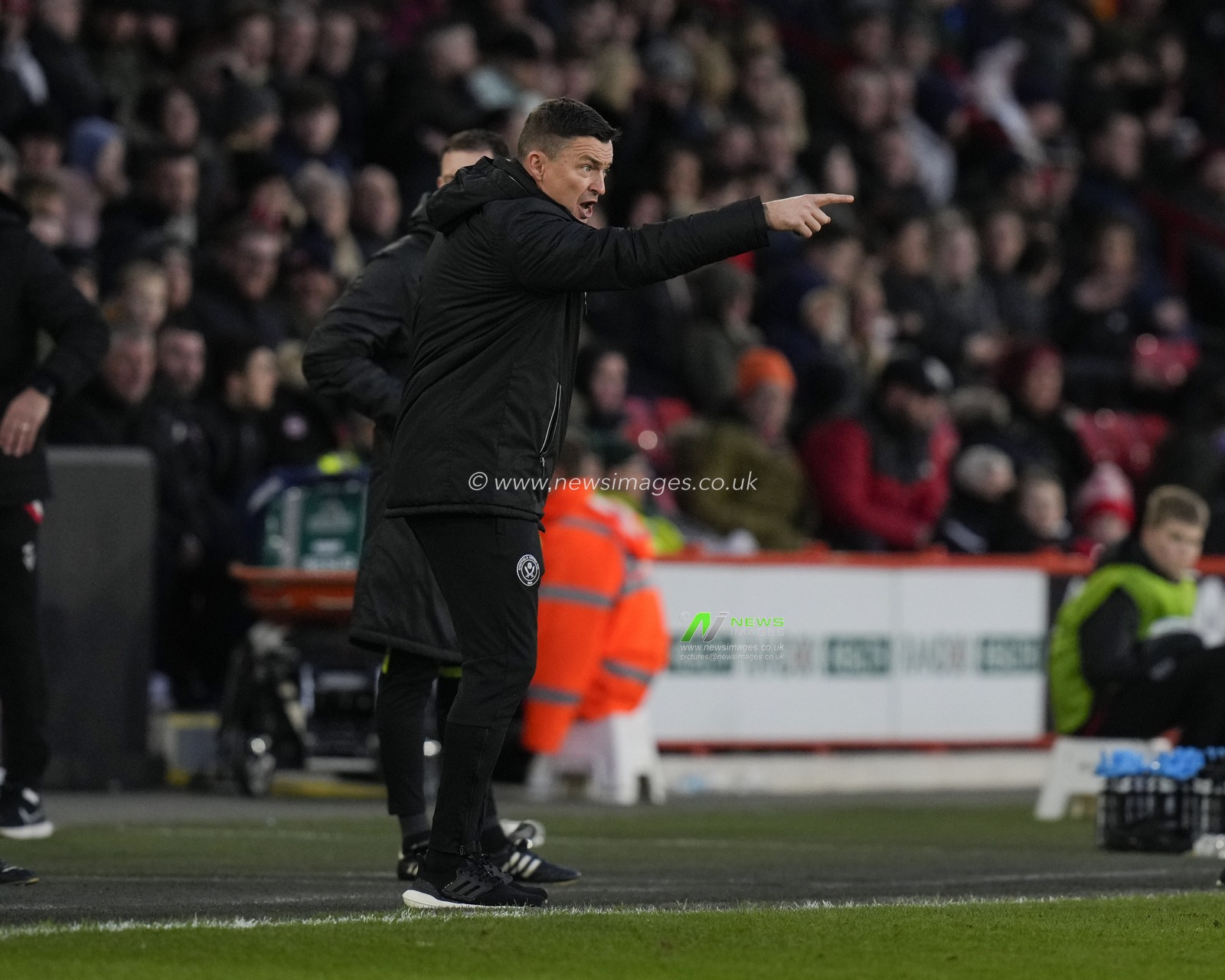Paul Heckingbottom Manager of Sheffield United shouts instructions during the Sky Bet Championship match Sheffield United vs Stoke City at Bramall Lane, Sheffield, United Kingdom, 14th January 2023

(Photo by Steve Flynn/News Images)