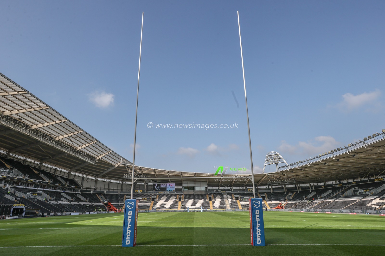 A general view of the MKM Stadium during the Betfred Super League Round 27 match Hull FC vs Catalans Dragons at MKM Stadium, Hull, United Kingdom, 21st September 2024

(Photo by Alfie Cosgrove/News Images)