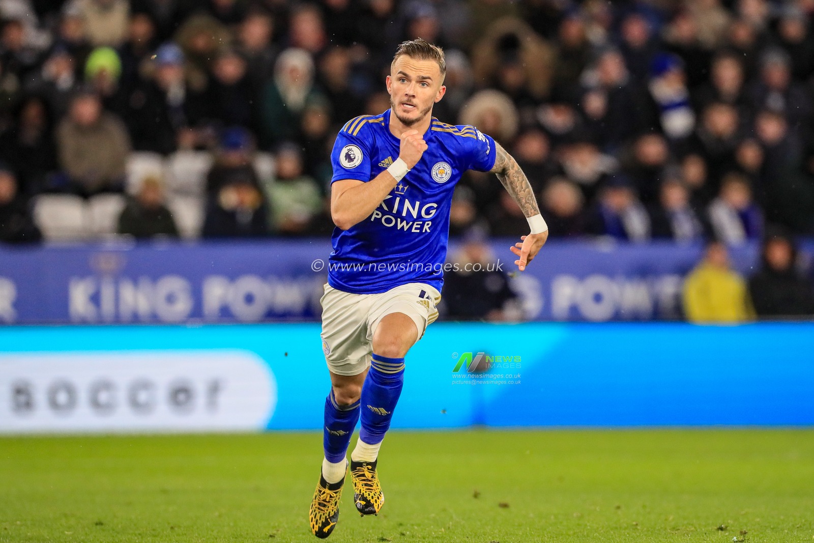 9th March 2020, King Power Stadium, Leicester, England; Premier League, Leicester City v Aston Villa : James Maddison (10) of Leicester City during the game