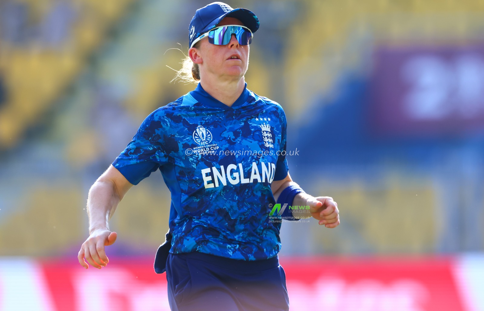 Heather Knight of England during the ICC Women's World Cup match England Women vs Bangladesh Women at ACA Barsapara Cricket Stadium, Guwahati, Assam/ India, 7th October 2025

(Photo by Shubhajit Roy Karmakar/News Images)