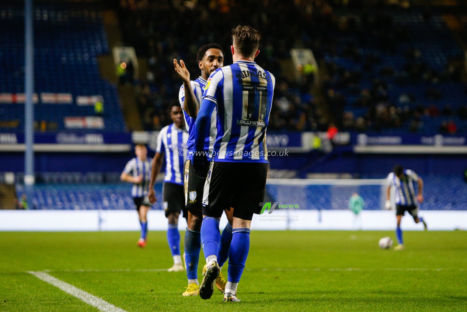 Josh Windass #11 of Sheffield Wednesday Celebrates scoring a goal to make it 4-0 during the Sky Bet League 1 match Sheffield Wednesday vs Cambridge United at Hillsborough, Sheffield, United Kingdom, 2nd January 2023

(Photo by Ben Early/News Images)