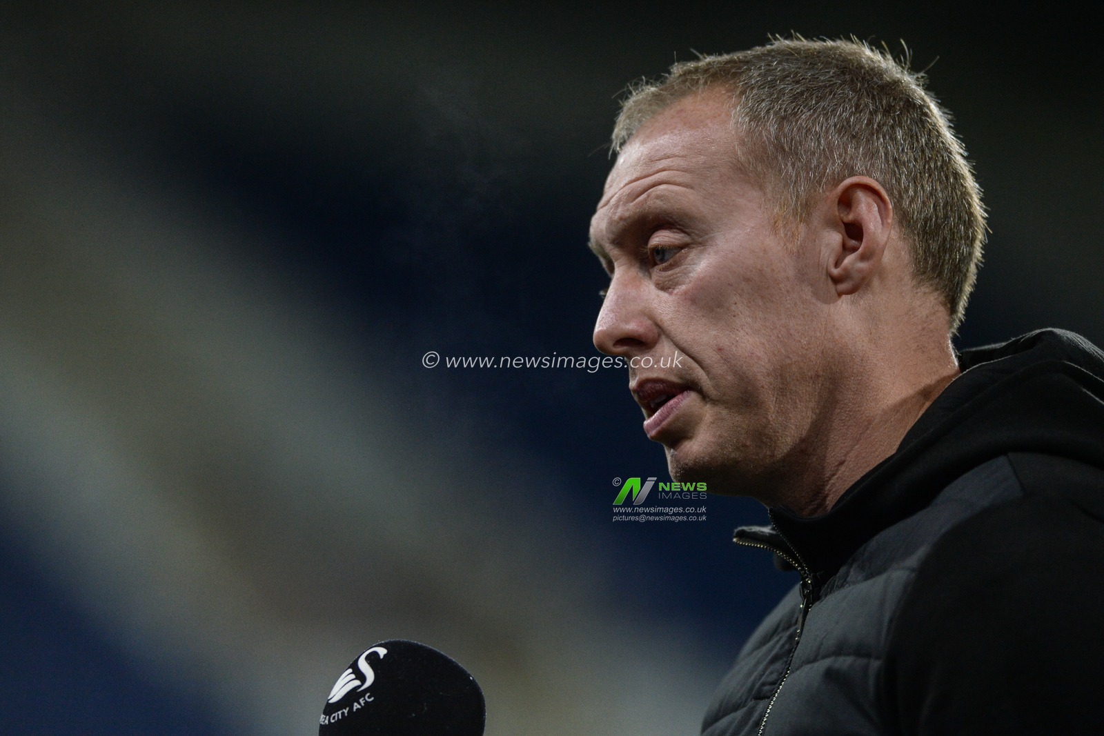 26th November 2019, John Smith's Stadium, Huddersfield, England; Sky Bet Championship, Huddersfield Town v Swansea City : Steve Cooper Manager of Swansea City prior to the Championship game against Huddersfield Town.

Credit: Dean Williams/News Images