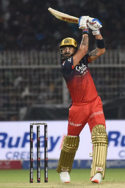 Royal Challengers Bengaluru's Virat Kohli bats during the Indian Premier League cricket match between Kolkata Knight Riders and Royal Challengers Bengaluru at Eden Gardens in Kolkata, India, Saturday, March 22, 2025.(Photo: Debajyoti Chakraborty/News Images)