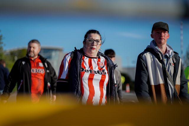 Stoke City fans outside the stadium during the Sky Bet Championship match Stoke City vs Millwall at Bet365 Stadium, Stoke On Trent, United Kingdom on 21 April 2026

(Photo by Maynard Manyowa/News Images)