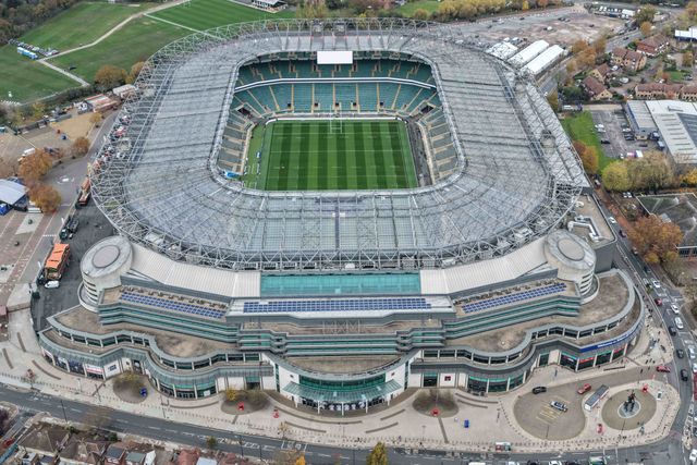 A general aerial view of The Allianz Stadium ahead of the Quilter Nations Series 2025 match England vs Fiji at Allianz Stadium, Twickenham, United Kingdom, 8th November 2025

(Photo by Mark Cosgrove/News Images)

*** GER AUT SUI OUT ***