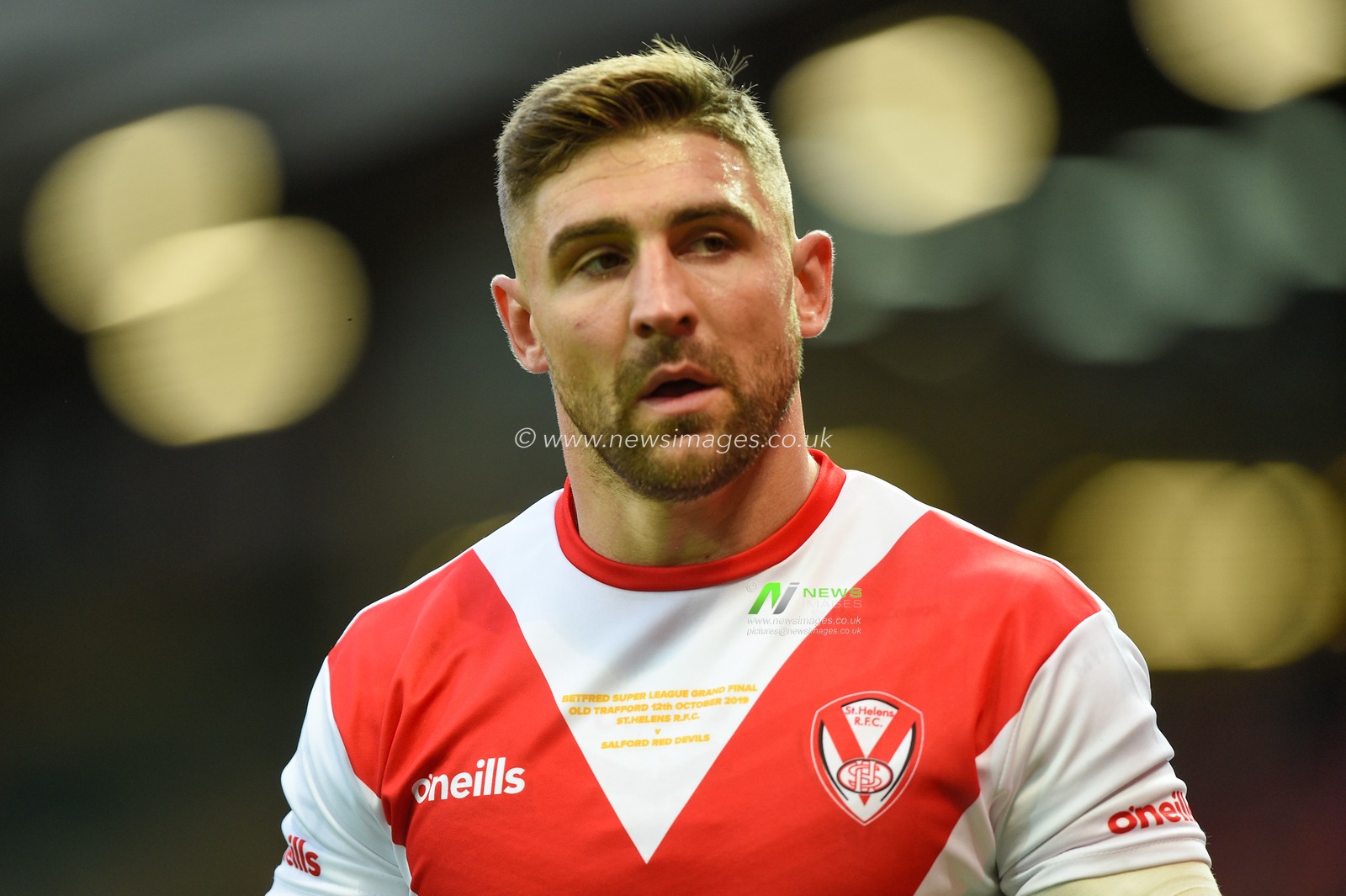 12th October 2019, Old Trafford, Manchester, England; The Grand Final 2019, Saint Helens v Salford Red Devils : Tommy Makinson (2) of Saint Helens during the warm up

Credit: Richard Long/News Images
