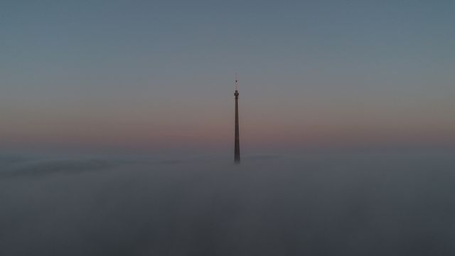 Sunrise over Emley Moor