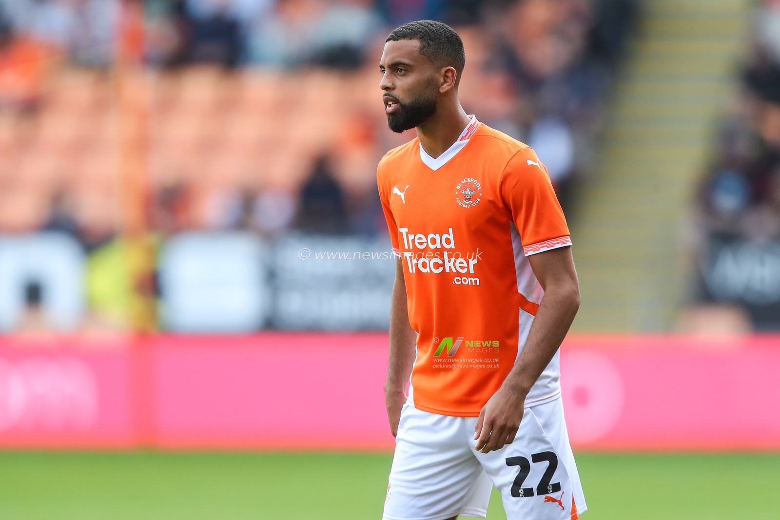 CJ Hamilton of Blackpool during the Sky Bet League 1 match Blackpool vs Exeter City at Bloomfield Road, Blackpool, United Kingdom, 14th September 2024

(Photo by Gareth Evans/News Images)