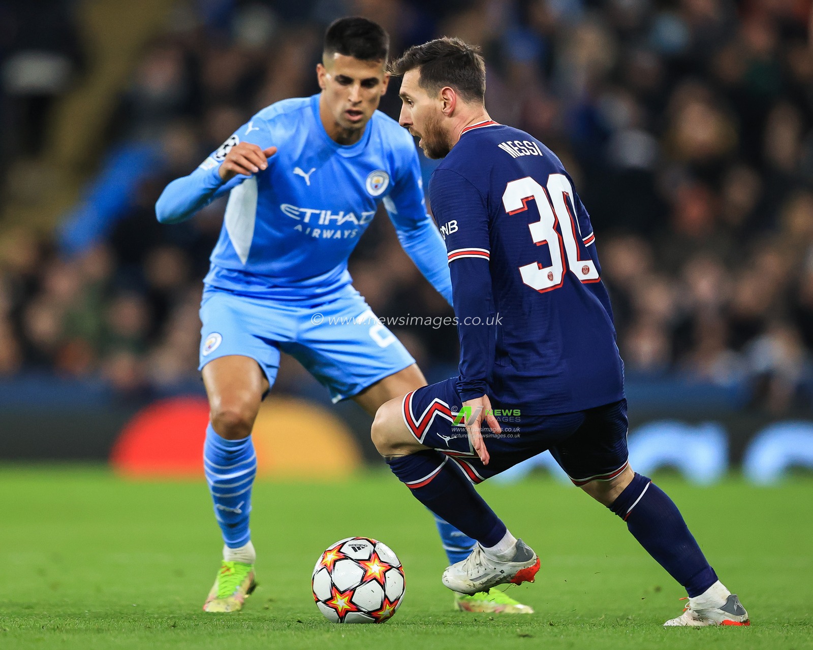Lionel Messi #30 of Paris Saint-Germain in action with the ball