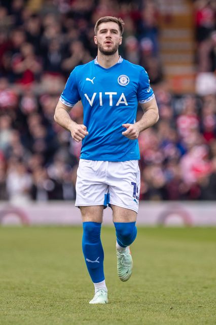 Stockport County's Ethan Pie during the Sky Bet League 1 match Wrexham vs Stockport County at SToK Cae Ras, Wrexham, United Kingdom, 22nd March 2025

(Photo by Nik Mesney/News Images)