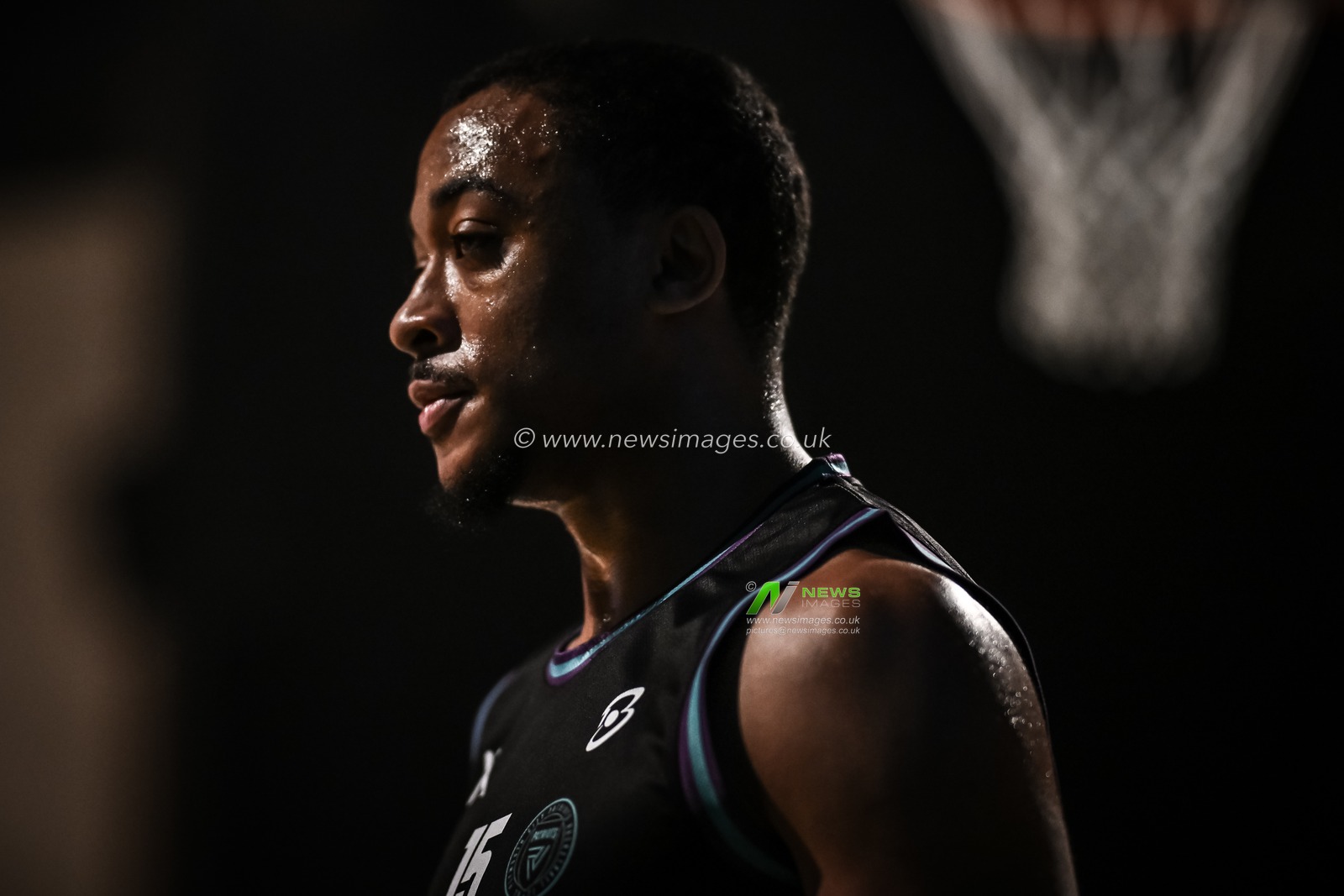 Tj Atwood #15 of Plymouth City Patriots during pre match warm up ahead of the British Basketball Championship match Plymouth City Patriots vs Caledonia Gladiators at Plymouth Pavilions, Plymouth, United Kingdom, 3rd November 2023

(Photo by Craig Thomas/News Images)