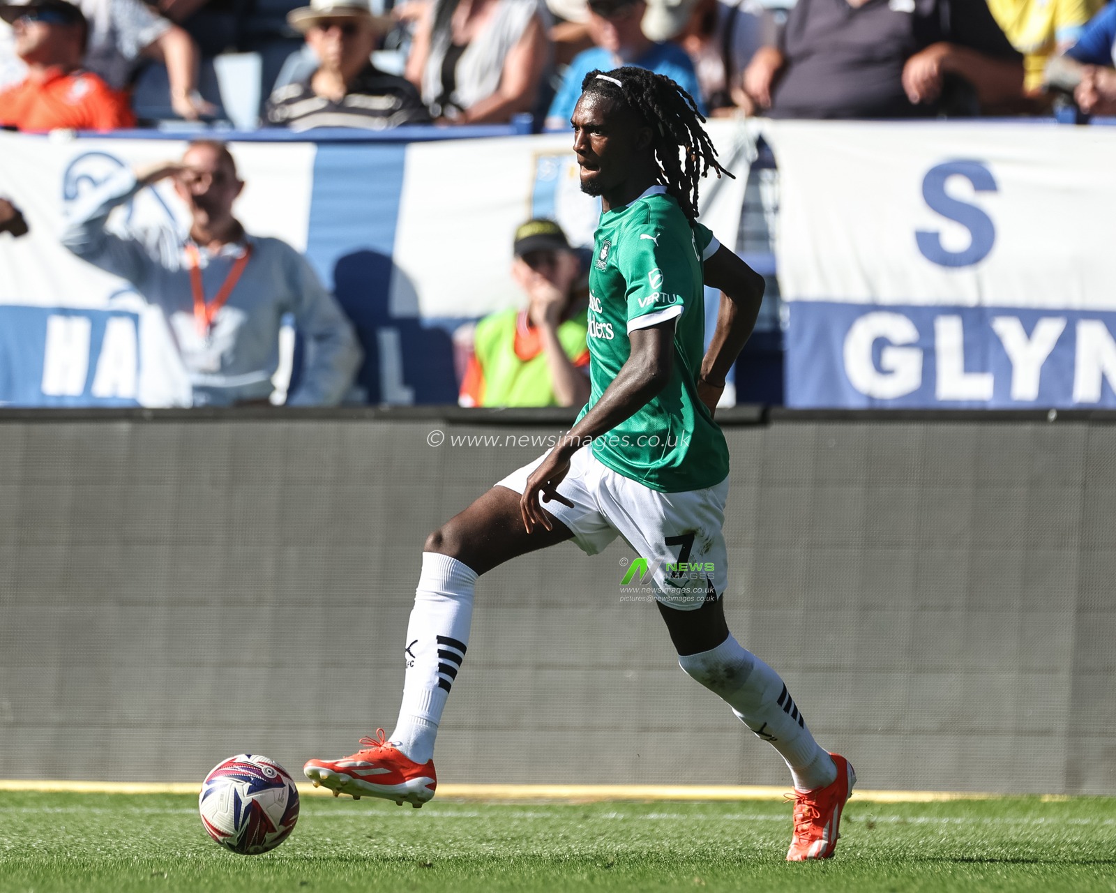 Ibrahim Cissoko of Plymouth Argyle during the Sky Bet Championship match Sheffield Wednesday vs Plymouth Argyle at Hillsborough, Sheffield, United Kingdom, 11th August 2024

(Photo by Mark Cosgrove/News Images)