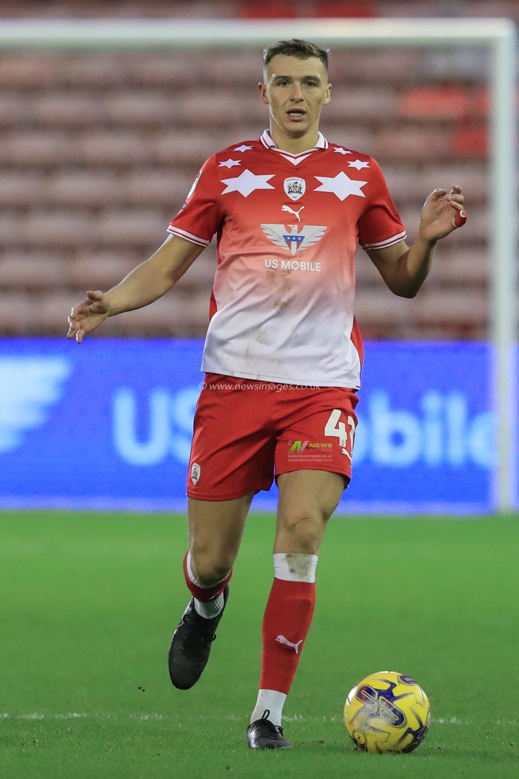 Jack Shepherd of Barnsley during the Sky Bet League 1 match Barnsley vs Bristol Rovers at Oakwell, Barnsley, United Kingdom, 13th January 2024

(Photo by Alfie Cosgrove/News Images)