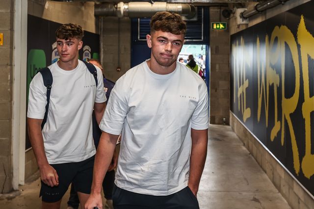 Tom McKinney of Warrington Wolves arrives during the Betfred Super League Round 24 match Warrington Wolves vs Salford Red Devils at Halliwell Jones Stadium, Warrington, United Kingdom, 29th August 2025

(Photo by Alfie Cosgrove/News Images)
