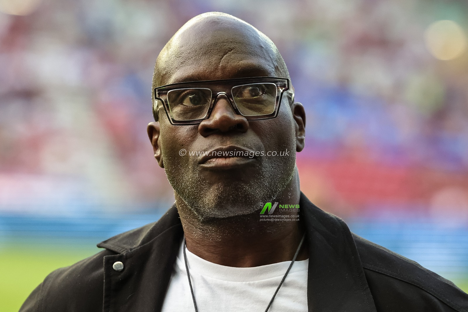 Former Wigan player Martin Offiah MBE is in attendance during the Betfred Super League round 18 match Wigan Warriors vs Warrington Wolves at The Brick Community Stadium, Wigan, United Kingdom on 10 July 2026

(Photo by Mark Cosgrove/News Images)