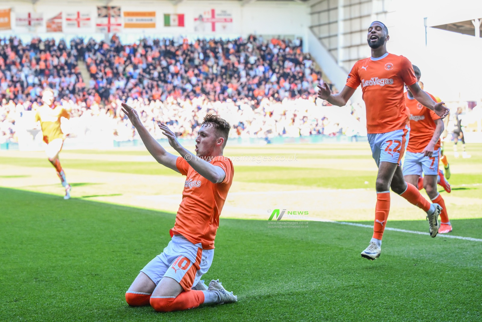 during the Sky Bet League 1 match Blackpool vs Barnsley at Bloomfield Road, Blackpool, United Kingdom, 20th April 2024

(Photo by Craig Thomas/News Images)