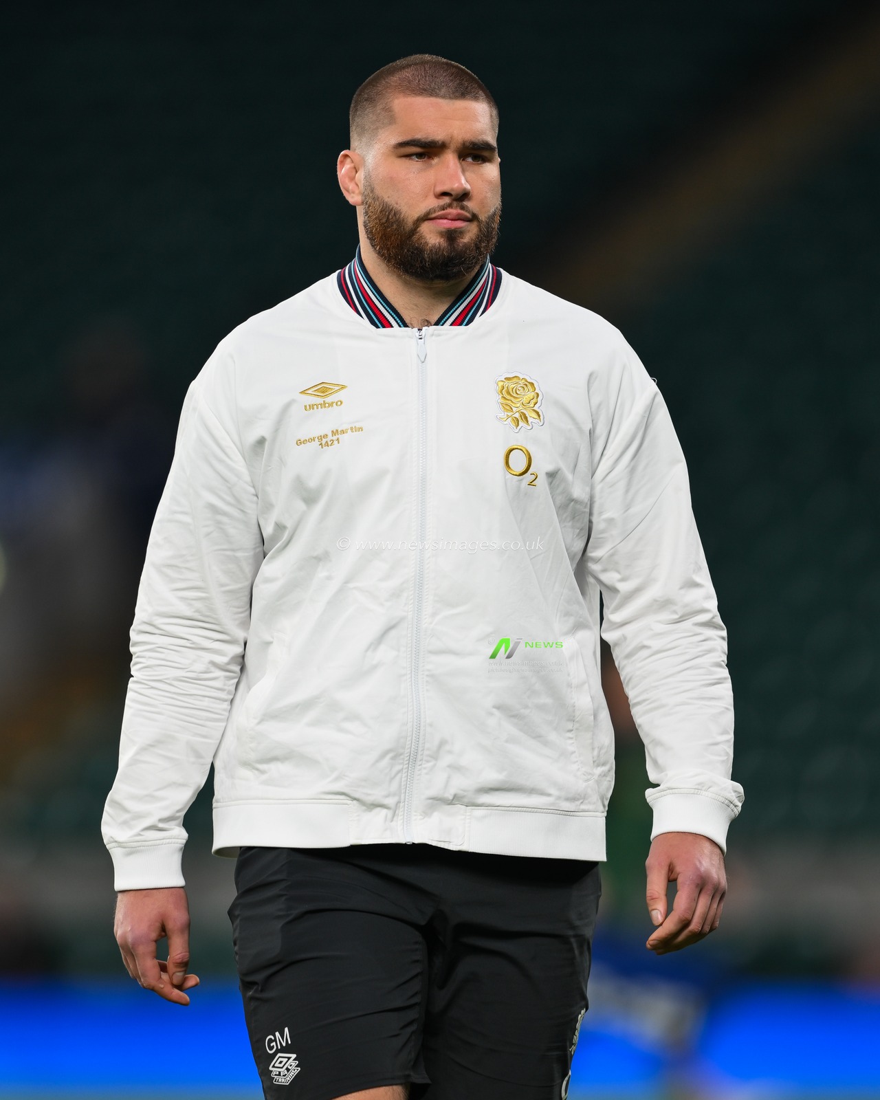 George Martin of England arrives ahead of the Autumn Nations Series match England vs South Africa at Allianz Stadium,, Twickenham, United Kingdom, 16th November 2024

(Photo by Craig Thomas/News Images)