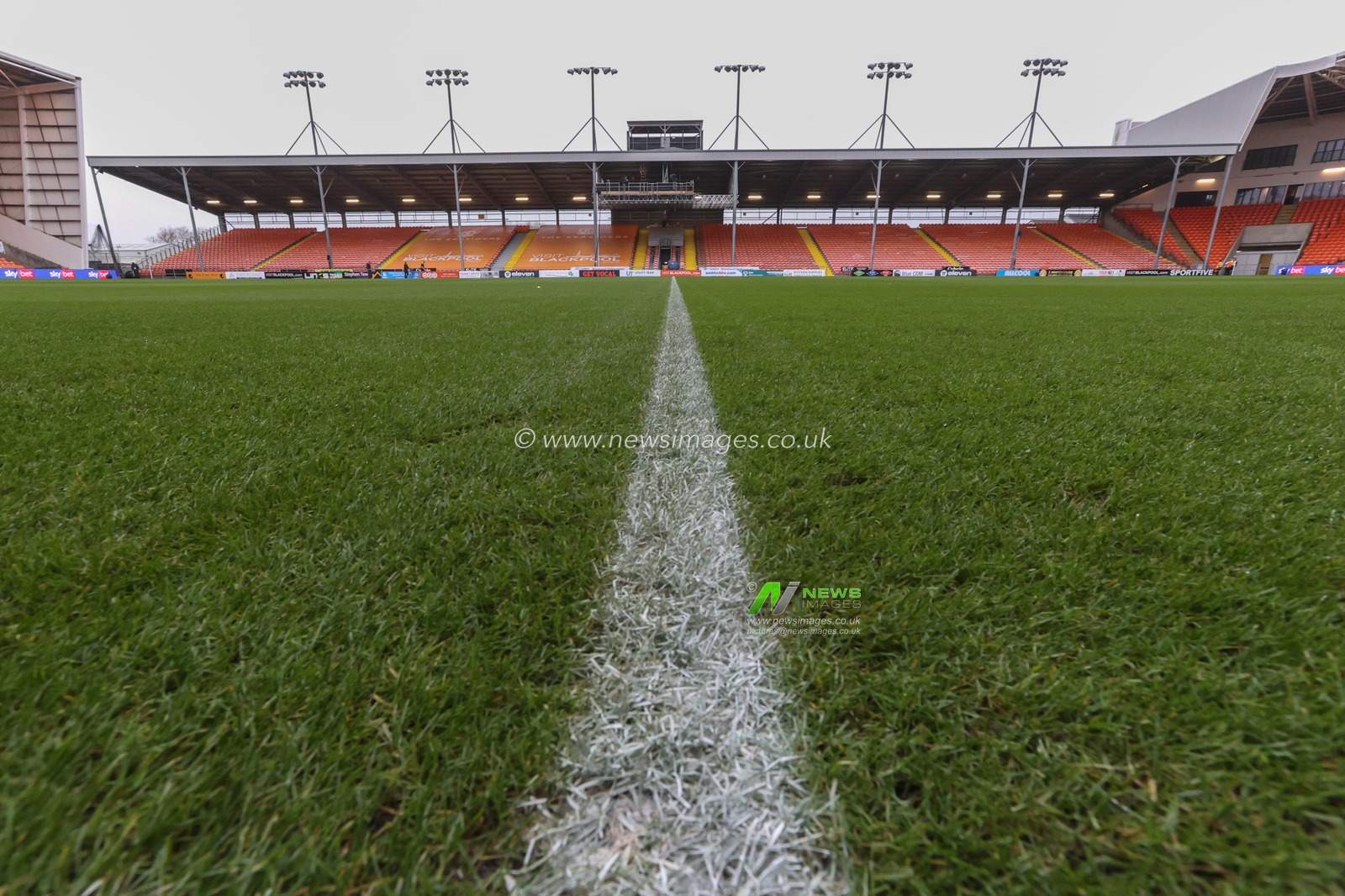 A general view of Bloomfield Road ahead of this afternoons late kick-off, Blackpool v Queens Park Rangers