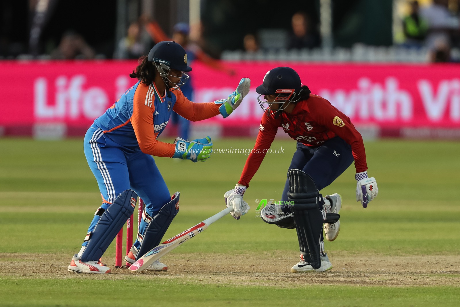 Richa Ghosh of India stumps out Sophia Dunkley during the 2nd Vitality IT20 England Women vs India Women at Seat Unique Stadium, Bristol, United Kingdom, 1st July 2025

(Photo by Izzy Poles/News Images)