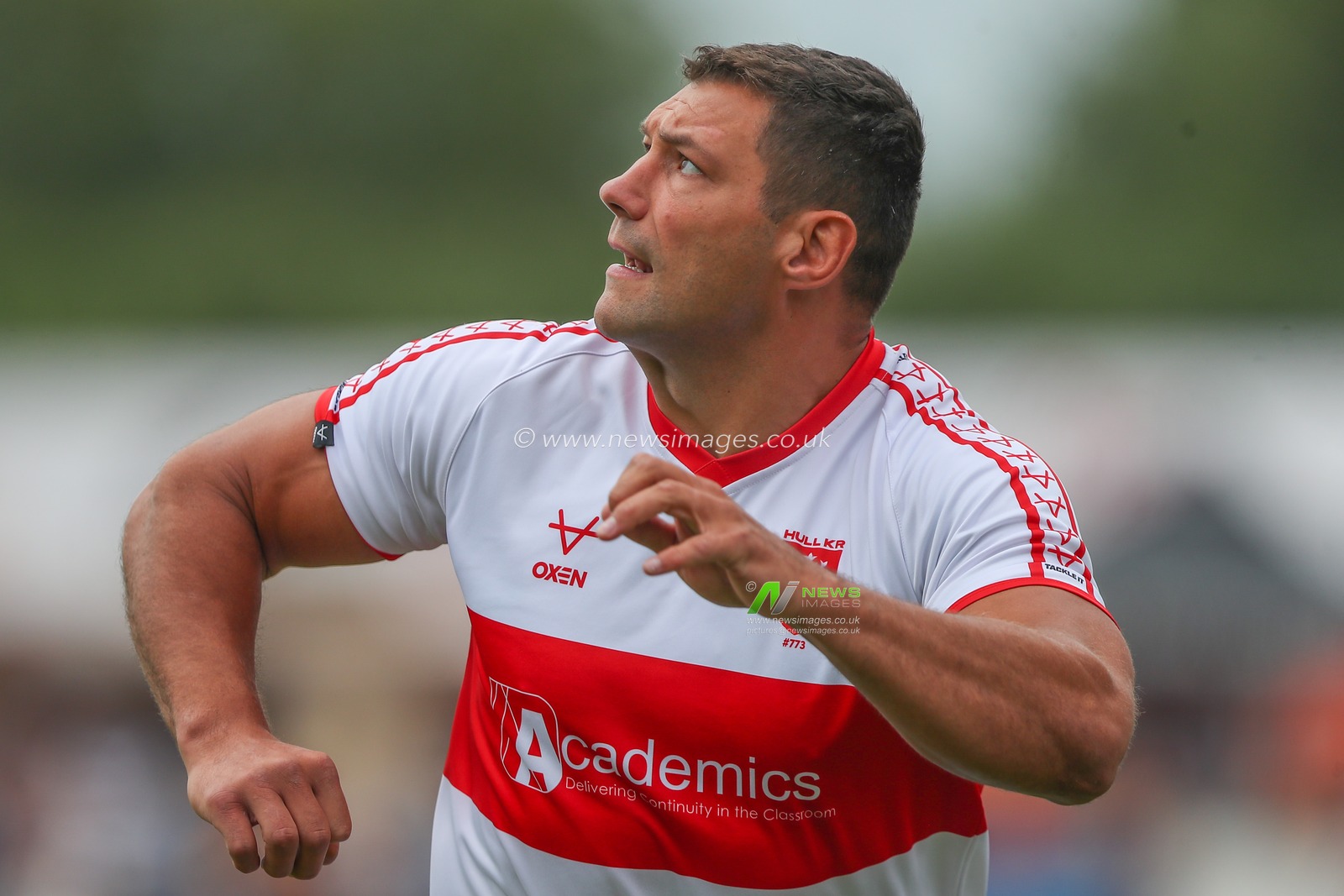 Ryan Hall #5 of Hull KR during the pre-game warm up ahead of the Betfred Super League Round 18 match Hull KR vs Hull FC at Sewell Group Craven Park, Kingston upon Hull, United Kingdom, 9th July 2023

(Photo by Gareth Evans/News Images)