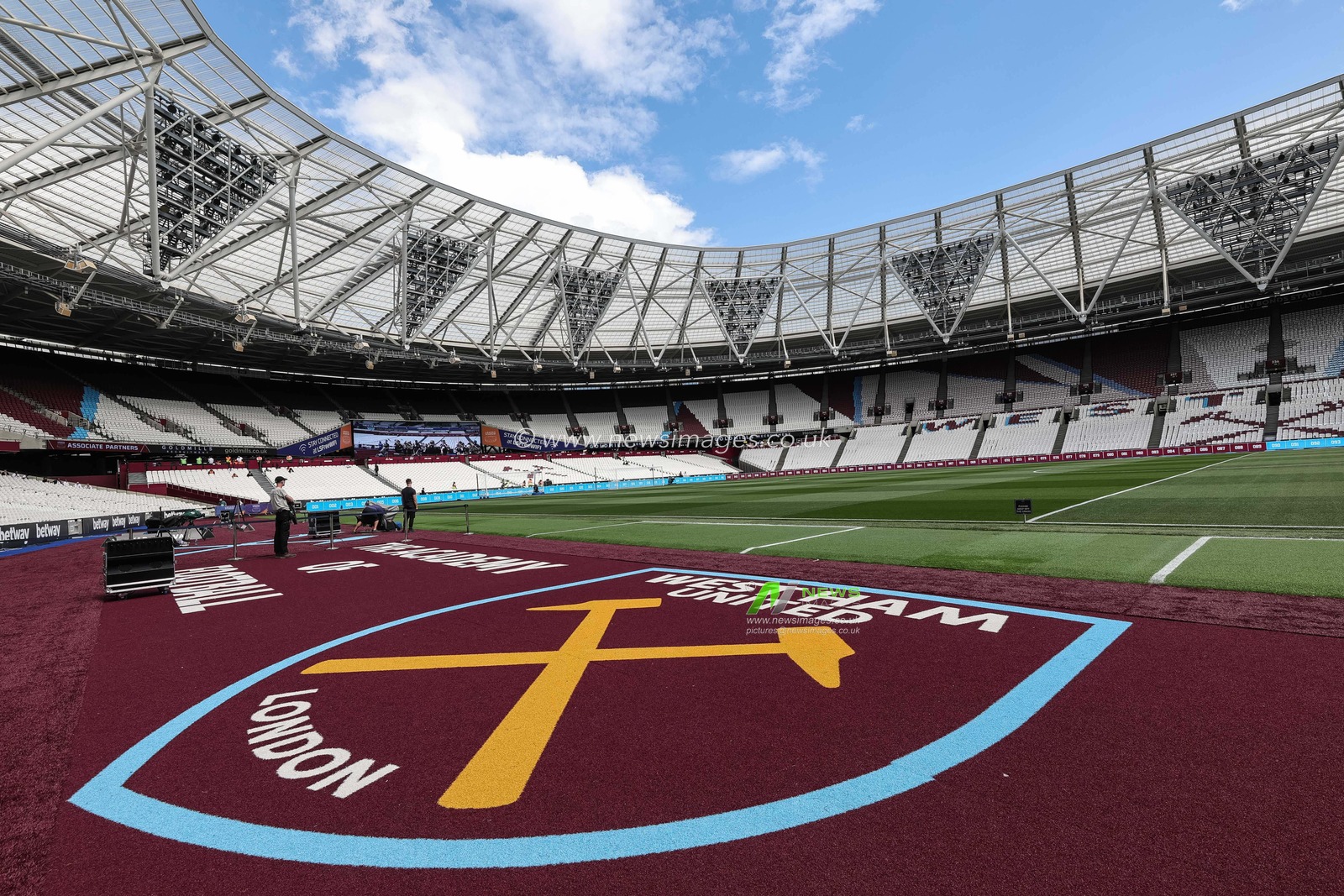A general view of The London Stadium ahead of the Premier League match West Ham United vs Chelsea at London Stadium, London, United Kingdom, 20th August 2023

(Photo by Mark Cosgrove/News Images)