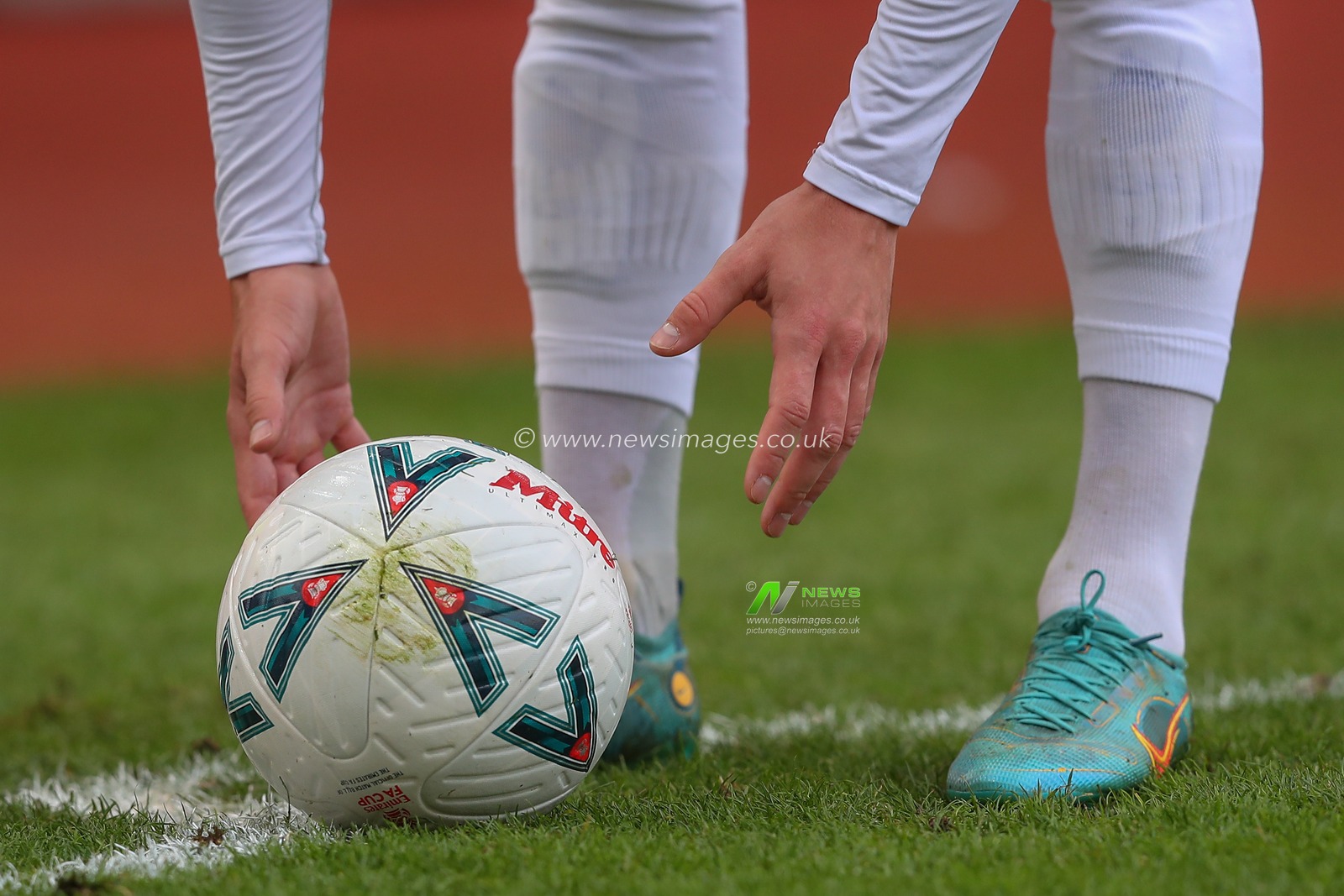 Bersant Celina #23 of Stoke City puts the ball down for a corner kick during the Emirates FA Cup fourth round match Stoke City vs Stevenage at Bet365 Stadium, Stoke-on-Trent, United Kingdom, 29th January 2023

(Photo by Gareth Evans/News Images)