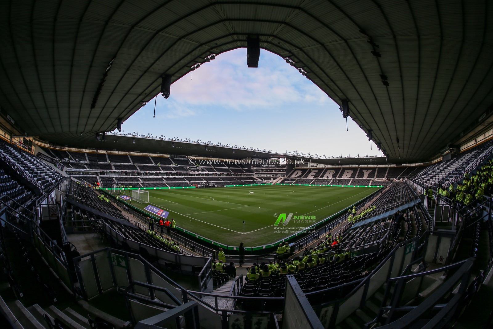 A general view of the stadium during the Sky Bet League 1 match Derby County vs Sheffield Wednesday at Pride Park Stadium, Derby, United Kingdom, 3rd December 2022

(Photo by Arron Gent/News Images)