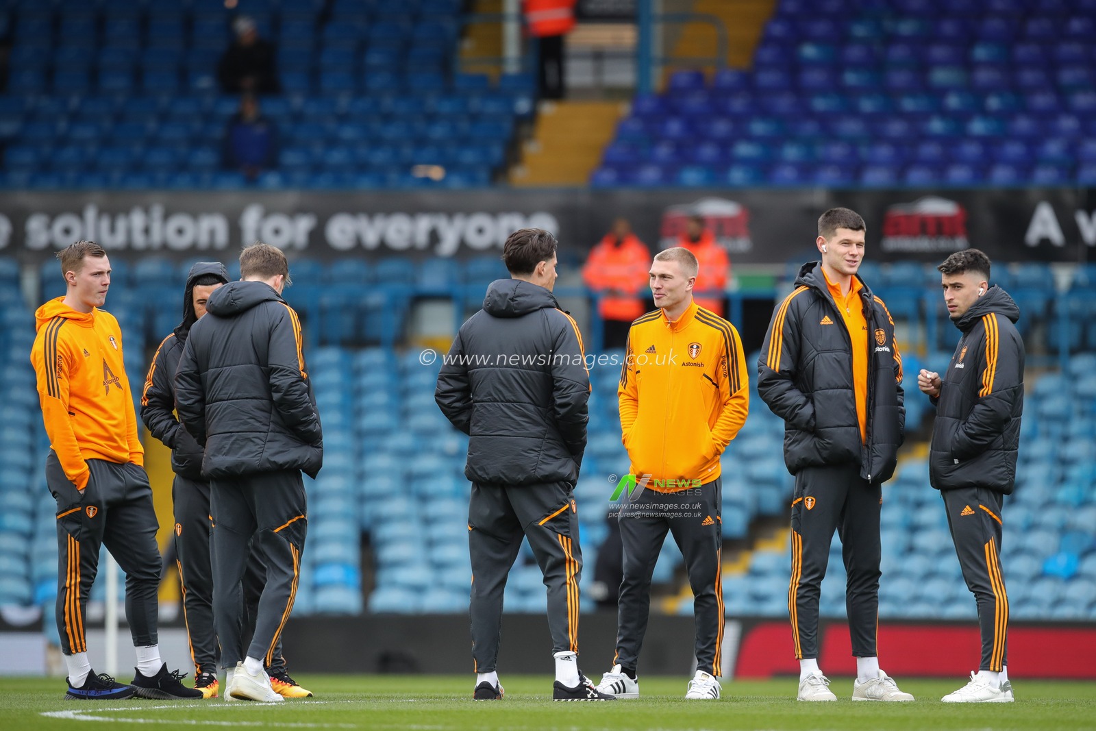 The Leeds United squad arrive at Elland Road Stadium ahead of the Premier League match Leeds United vs Southampton at Elland Road, Leeds, United Kingdom, 25th February 2023

(Photo by James Heaton/News Images)