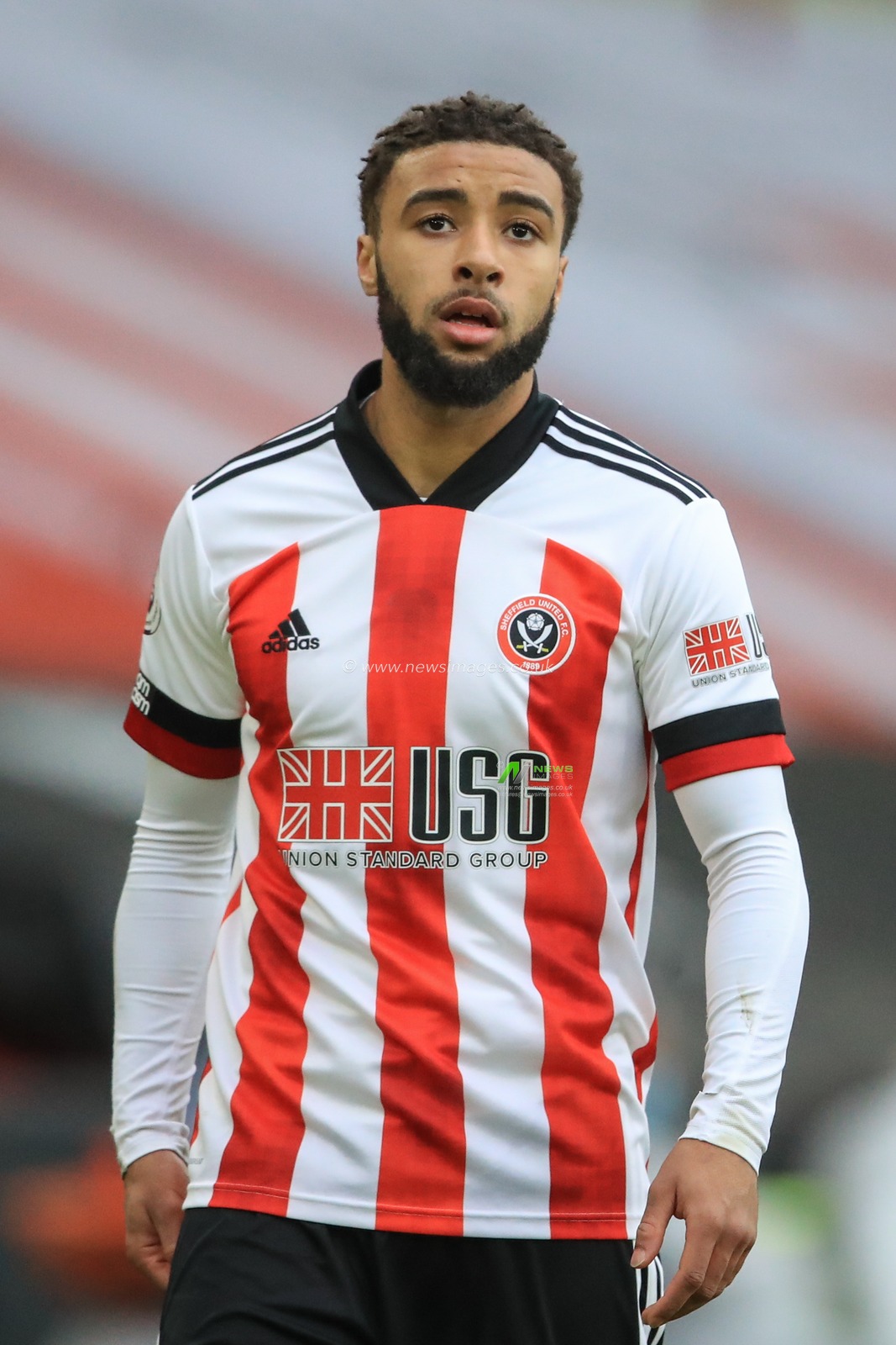 Jayden Bogle #20 of Sheffield United during the game