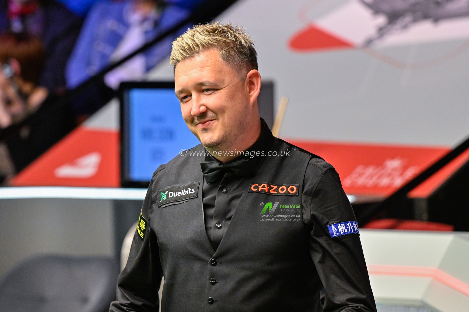 Kyren Wilson all smiles, during the Cazoo World Championships 2024 at Crucible Theatre, Sheffield, United Kingdom, 24th April 2024

(Photo by Cody Froggatt/News Images)