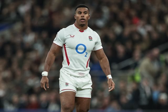 Immanuel Feyi-Waboso of England during the Quilter Nations Series 2025 match England vs Fiji at Allianz Stadium, Twickenham, United Kingdom, 8th November 2025

(Photo by Mark Cosgrove/News Images)

*** GER AUT SUI OUT ***