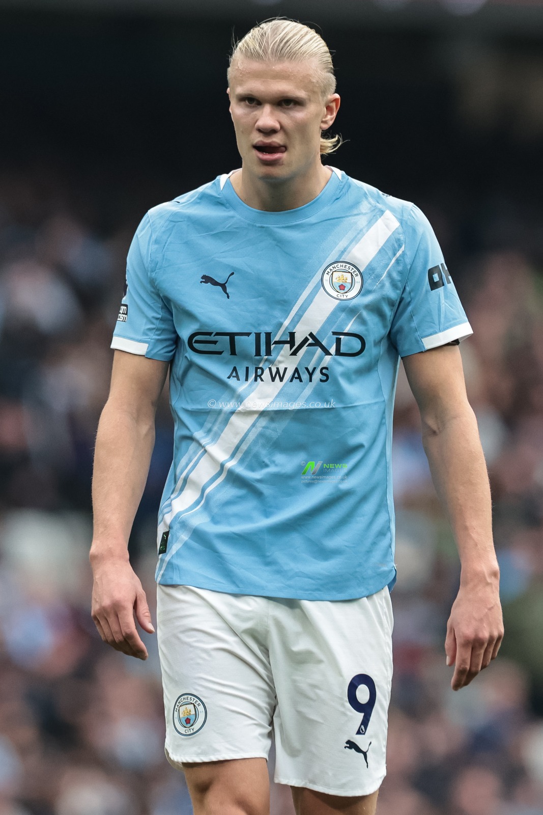 Erling Haaland of Manchester City during the Premier League match Manchester City vs Burnley at Etihad Stadium, Manchester, United Kingdom, 27th September 2025

(Photo by Mark Cosgrove/News Images)
