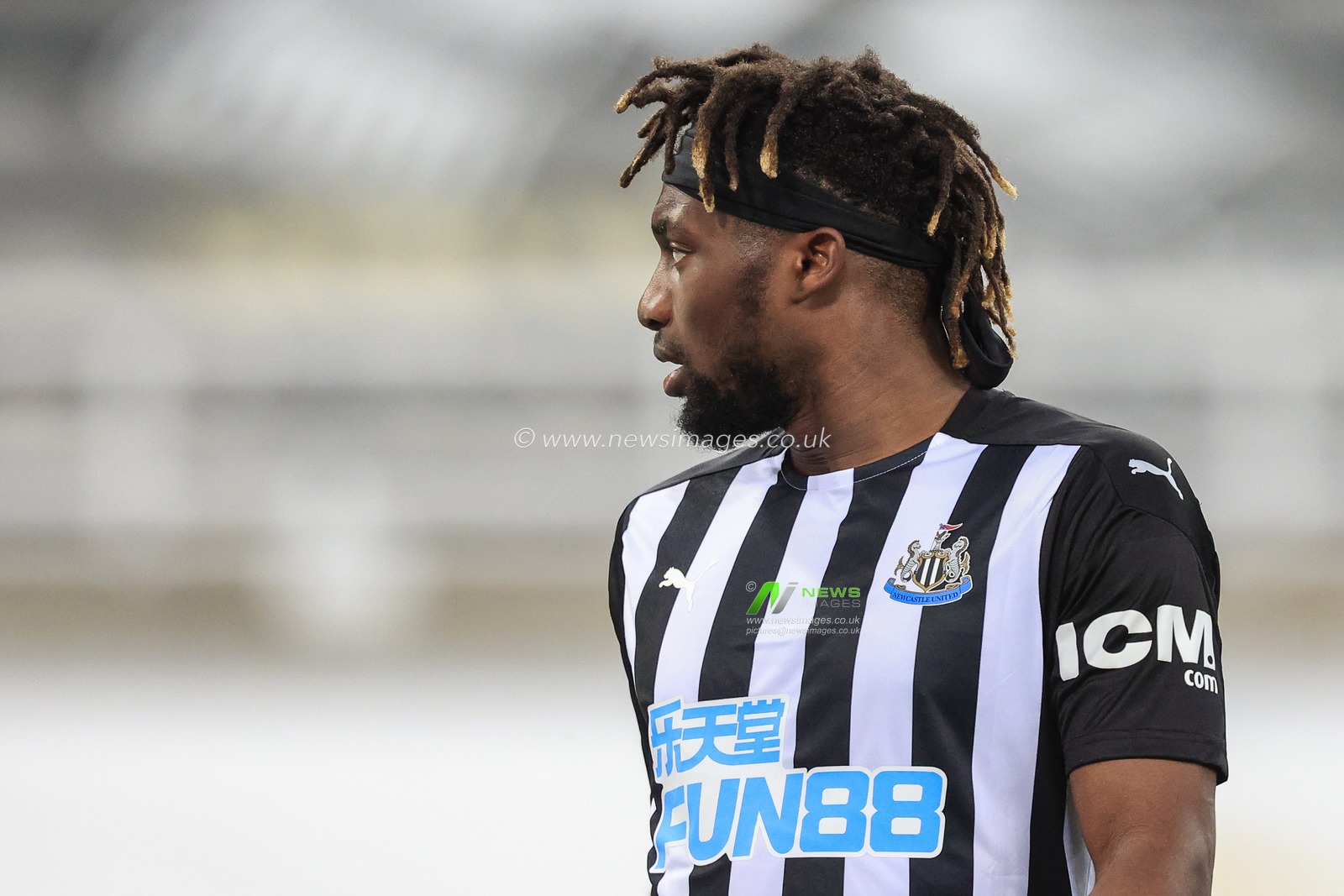 Allan Saint-Maximin #10 of Newcastle United during the game