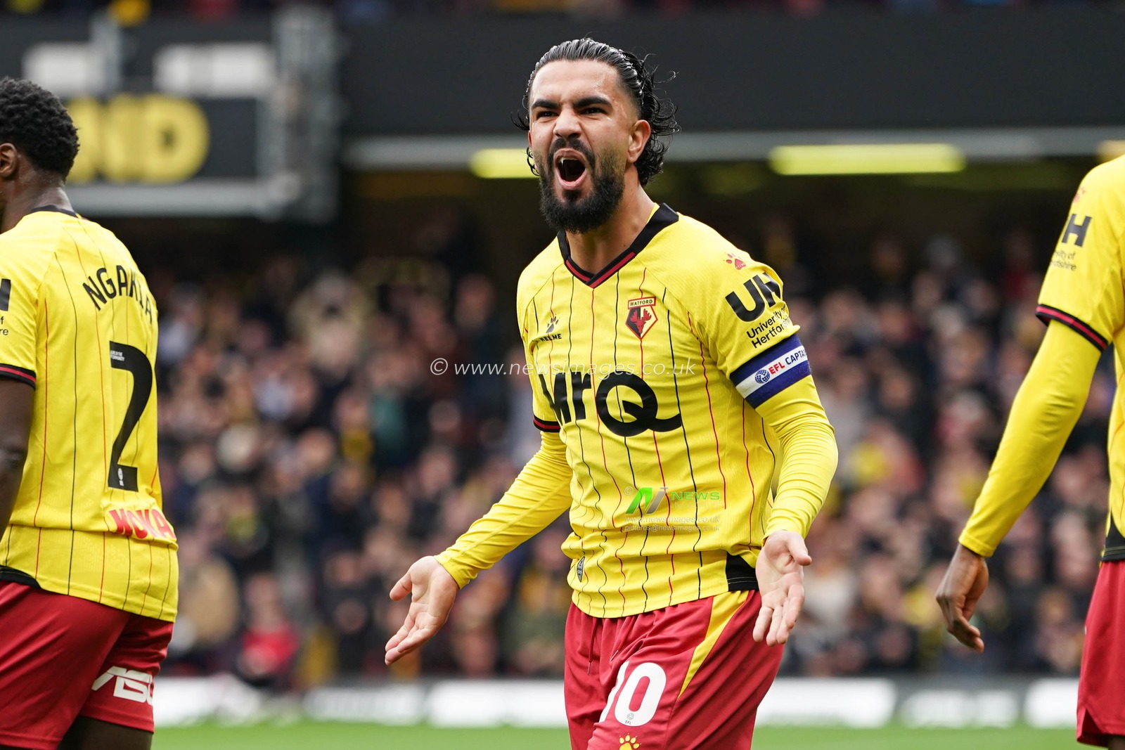 ImrÃ¢n Louza of Watford during the Sky Bet Championship match Watford vs Luton Town at Vicarage Road, Watford, United Kingdom, 23rd February 2025

(Photo by Harvey Murphy/News Images)